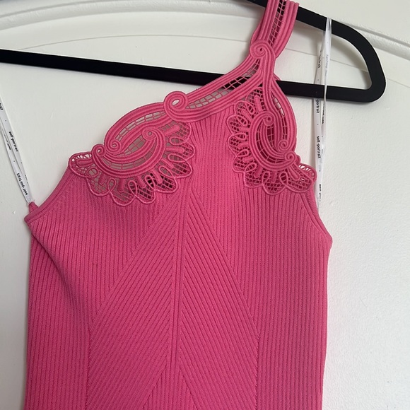 One Shoulder Ribbed Dress - Picture 7 of 9